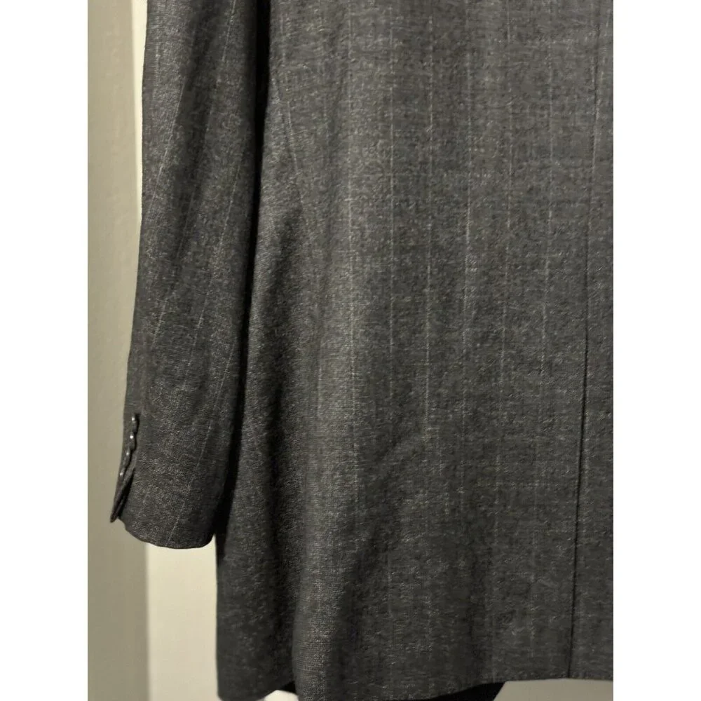 Hart Schaffner Marx‎ Men's Size 40 R Gray Wool Blazer Sport Coat 2 Button USA